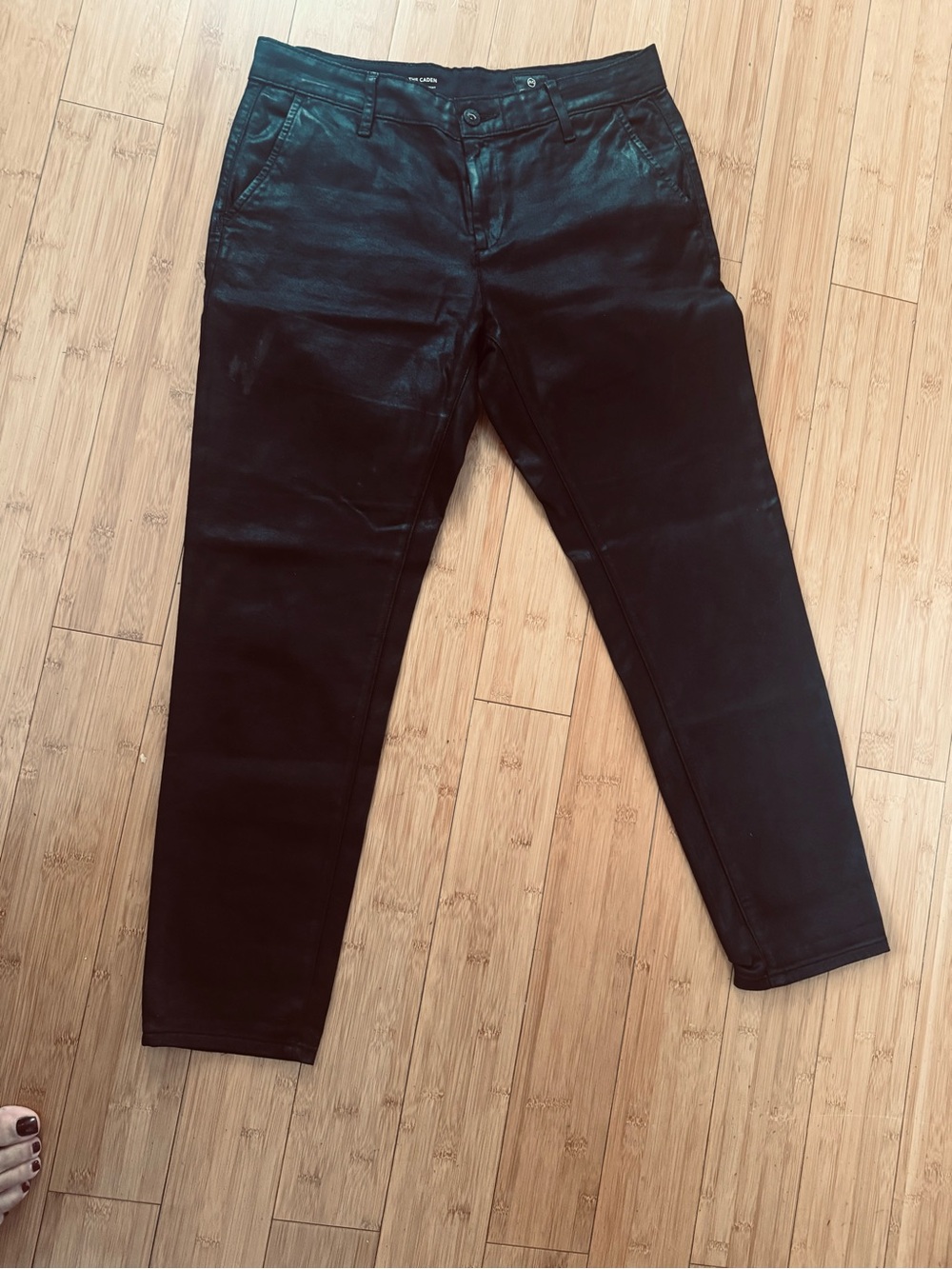 Ag Adriano Goldschmied Women’s Slim Straight Jeans in Black